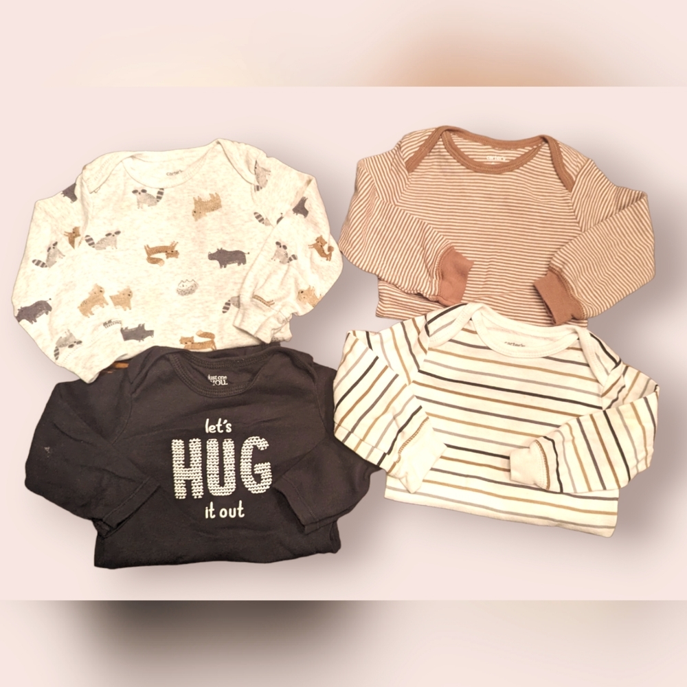 Carter's bundle of 9 months baby onesies